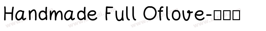 Handmade Full Oflove字体转换